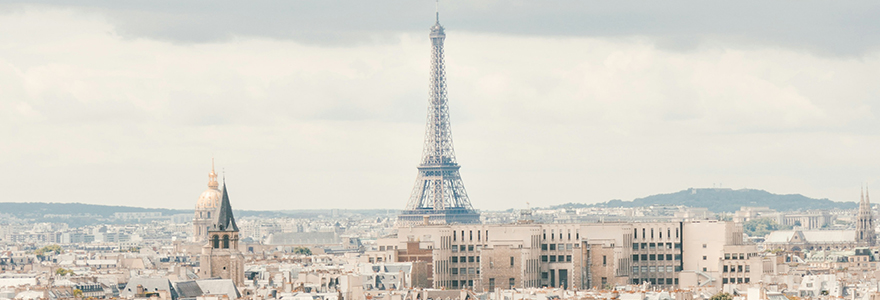 Bird's eye view of Paris, France