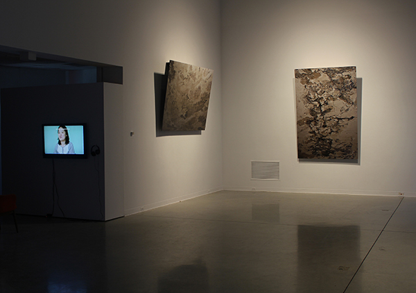 Diana Yoo, Across Boundaries - Installation of video and photographs.