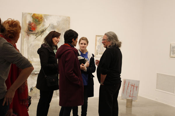 exhibition reception in gallery