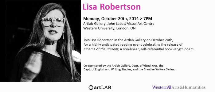 Lisa Robertson at the Artlab Gallery